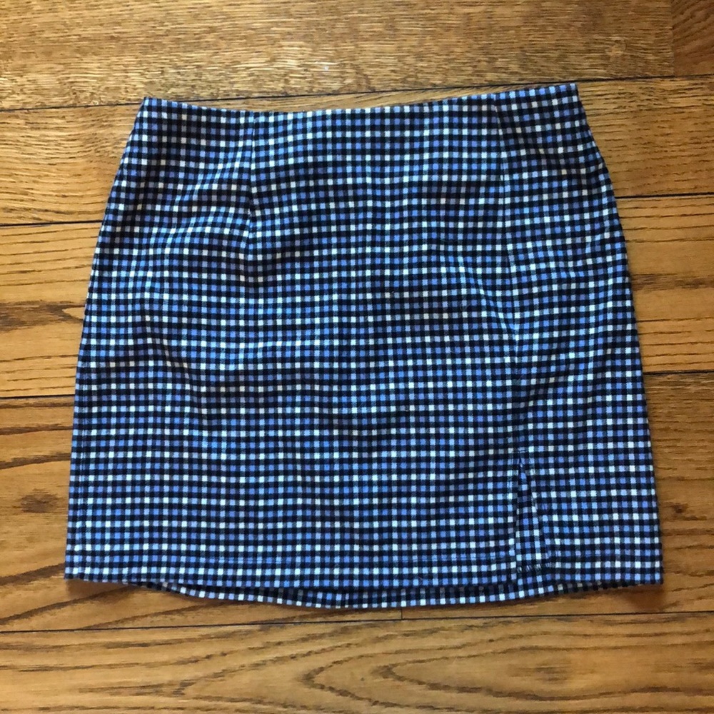 Blue and Black Plaid Wild Fable Skirt Size 12